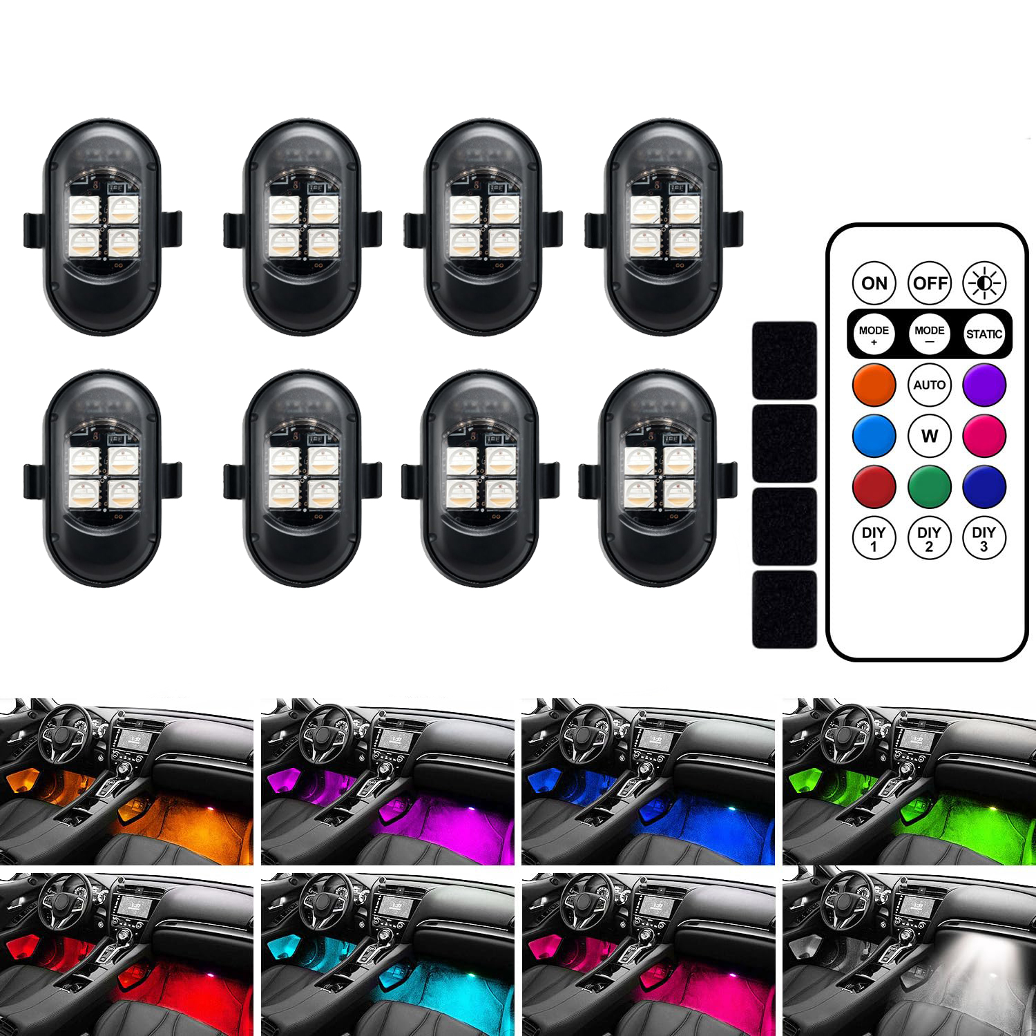 Drone Strobe Light - Upgraded 4LEDs Wireless LED Strobe Aircraft
