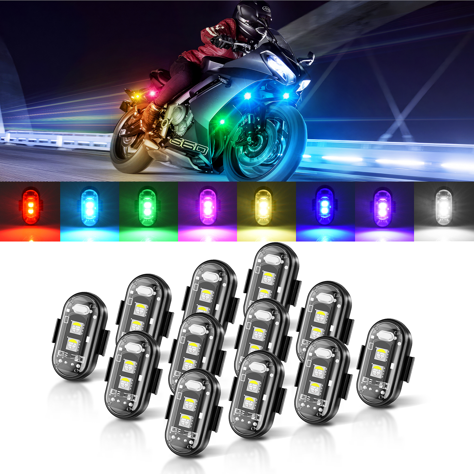 MICTUNING Wireless LED Strobe  - Drone Strobe Light ulasan dan harga