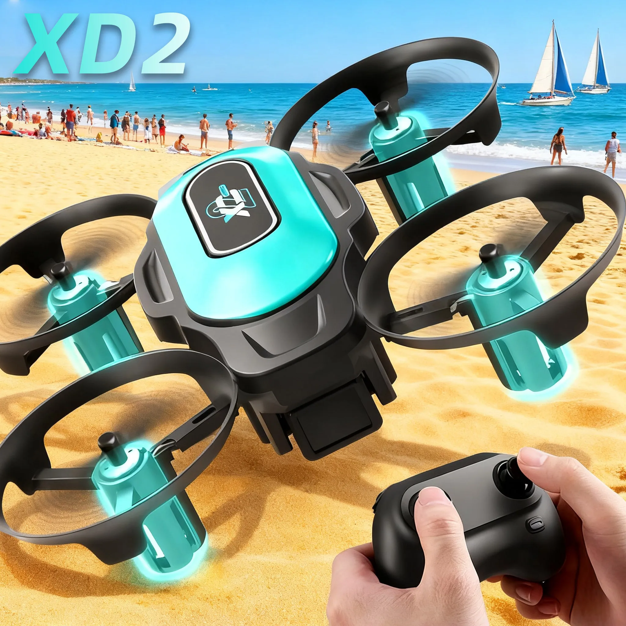 XD2 Mini Drone, 360° Stunt Fli - Drone Remote Controller Lanyard ulasan dan harga