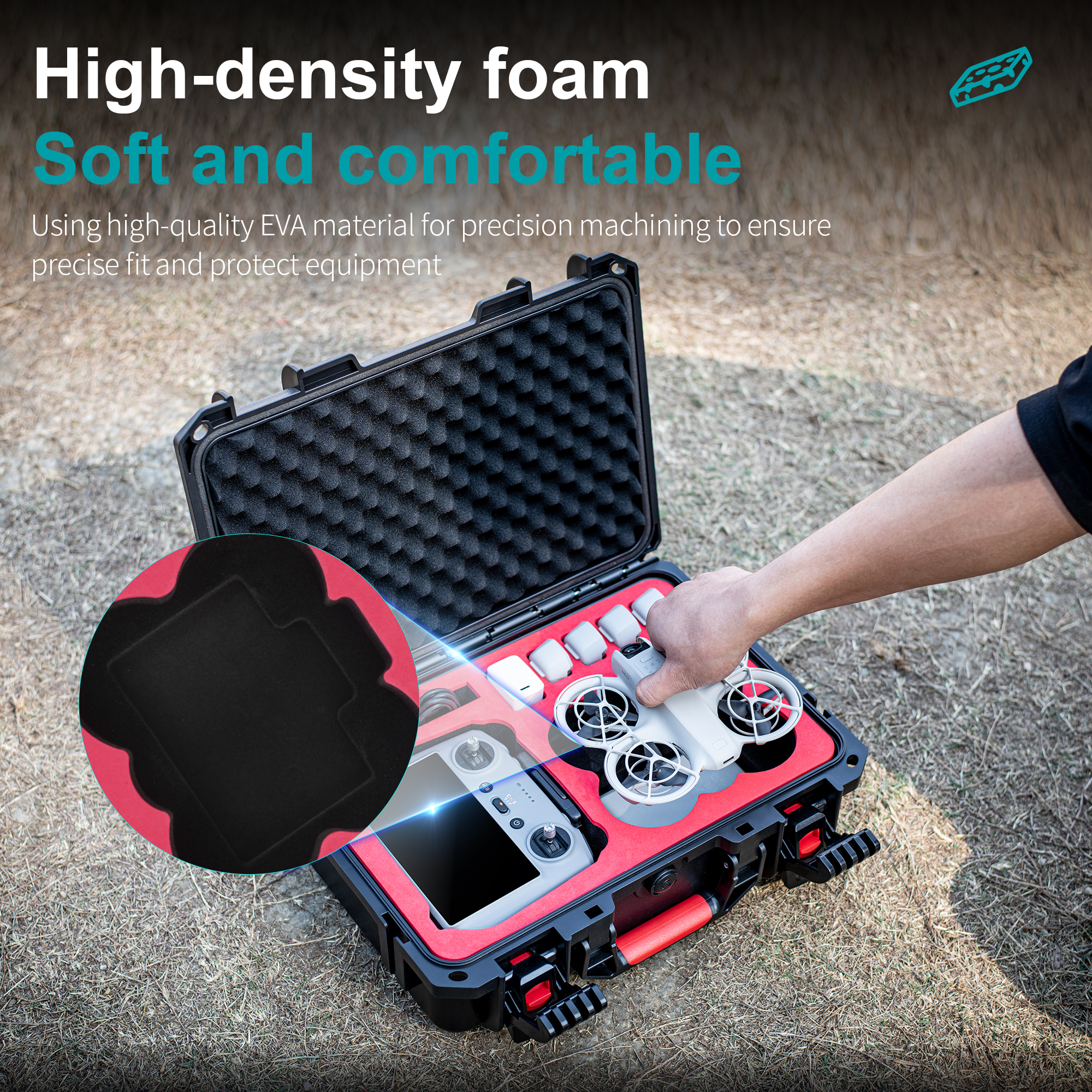 Portable Hard Waterproof Case  - Drone Charging Hub ulasan dan harga