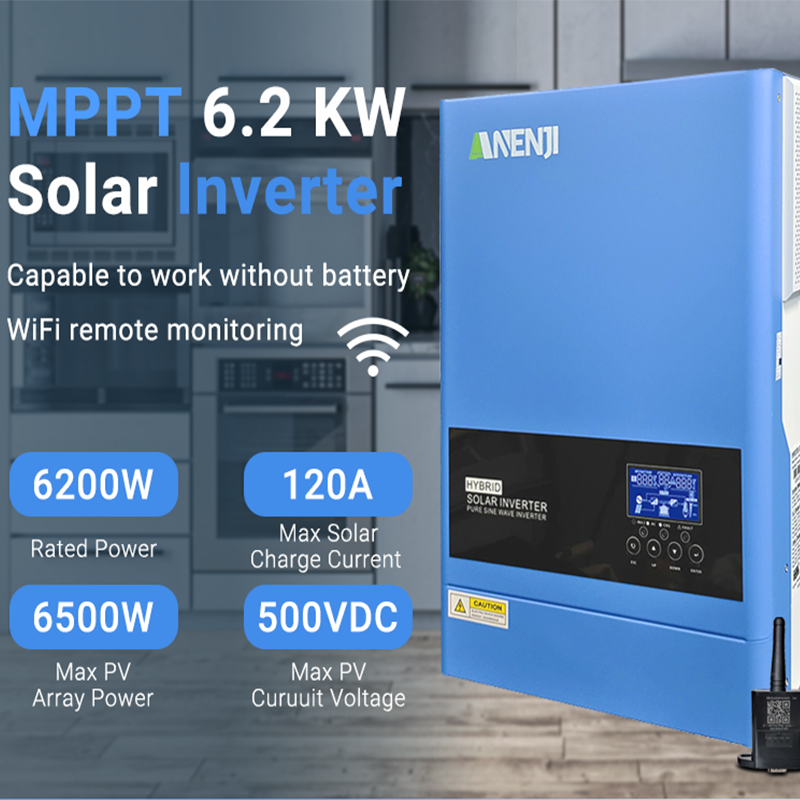 4KW 6.2KW Hybrid Solar Inverte - Drone Solar Charger ulasan dan harga