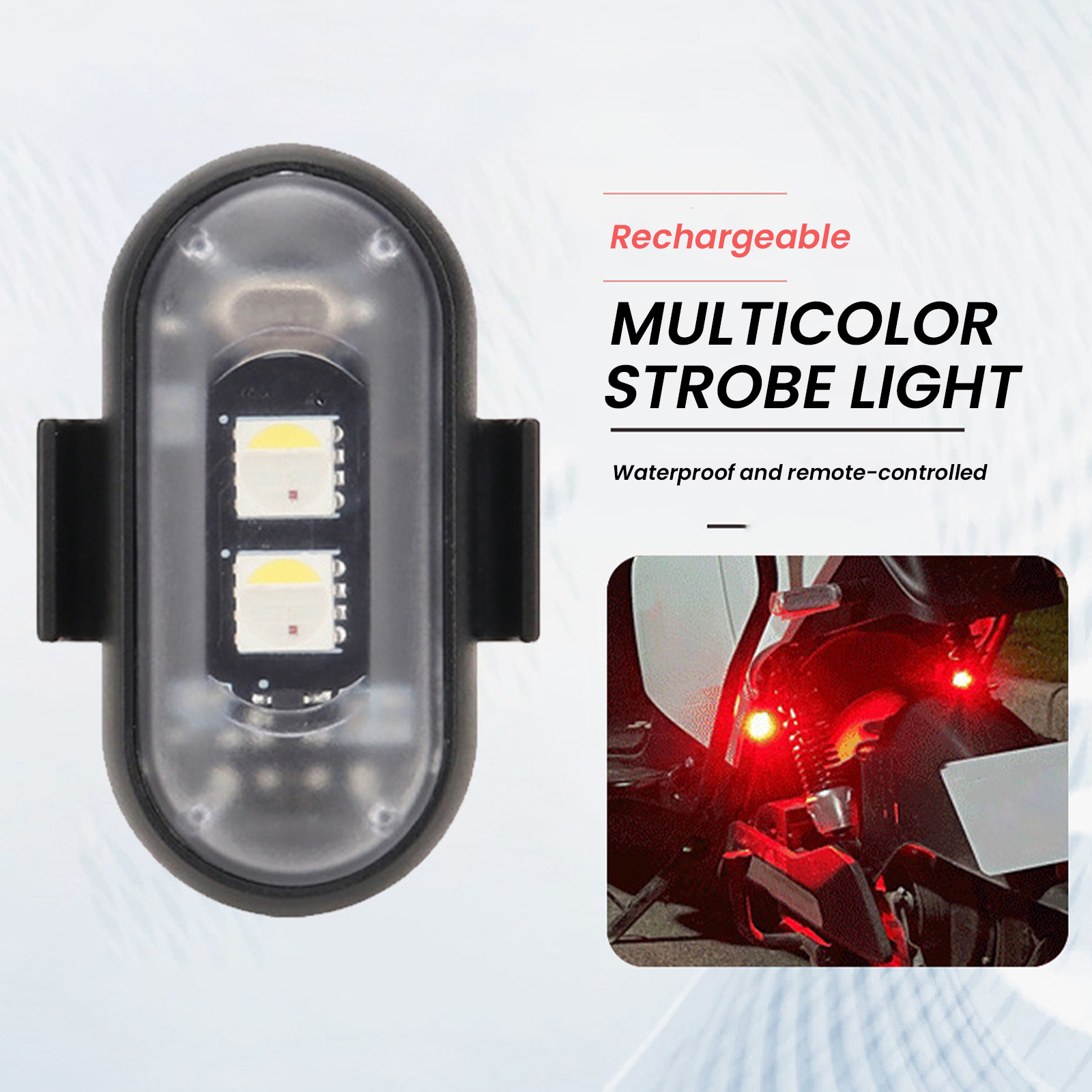 2/4/6PCS Wireless LED Strobe L - Drone Strobe Light ulasan dan harga