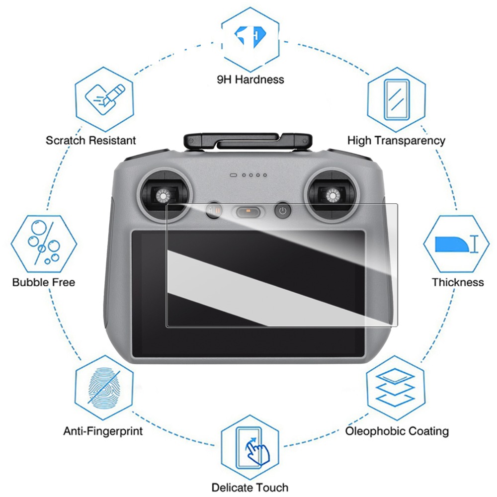 Tempered Glass Screen Protecto - Drone Control Stick ulasan dan harga