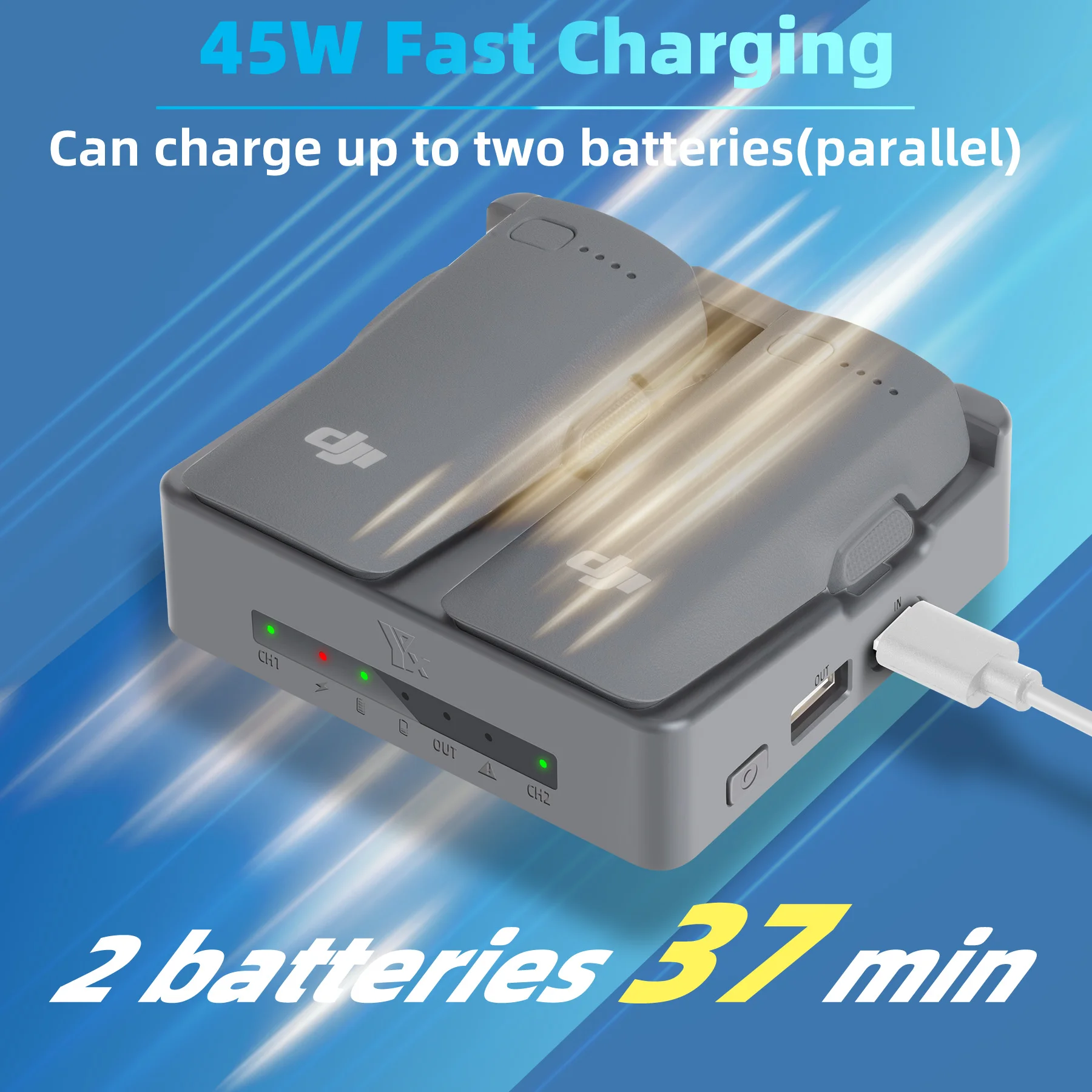 NEO 2 Fast Charging Hub Batter - Drone Charging Hub ulasan dan harga