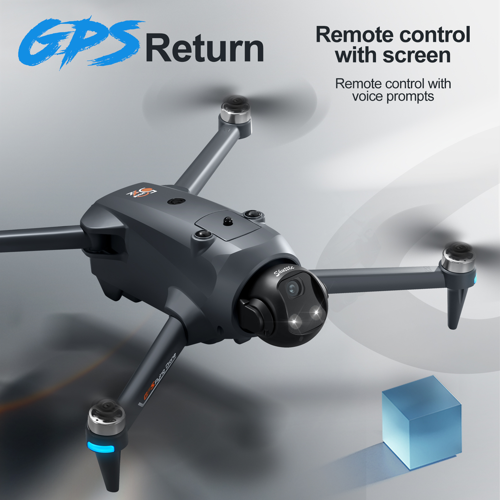 YL059 FPV GPS Quadcopter Drone - Drone Beacon Light ulasan dan harga