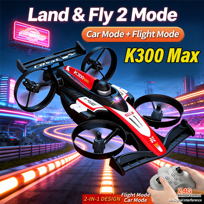 Mini RC Flying Car Transformab - Drone Control Stick ulasan dan harga